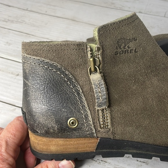 Sorel Major Olive Brown Ankle Booties - Picture 9 of 10